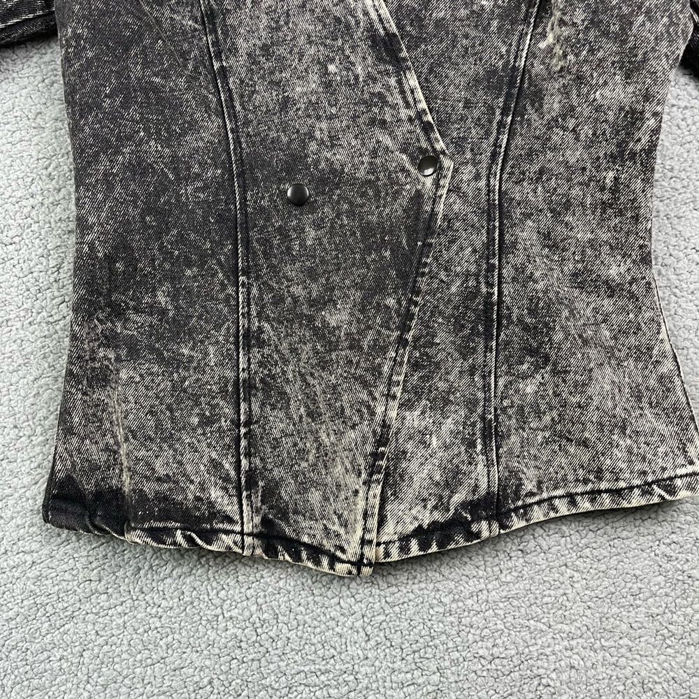 Vintage Acid Wash Gray Denim Jacket - Picture 8 of 10